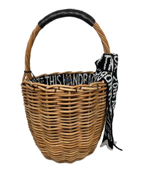 ebagos（エバゴス）ebagos (エバゴス) カゴバッグ/空飛ぶカゴ ブラウン×ブラックの古着・服飾アイテム