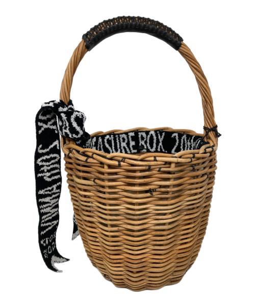 ebagos（エバゴス）ebagos (エバゴス) カゴバッグ/空飛ぶカゴ ブラウン×ブラックの古着・服飾アイテム