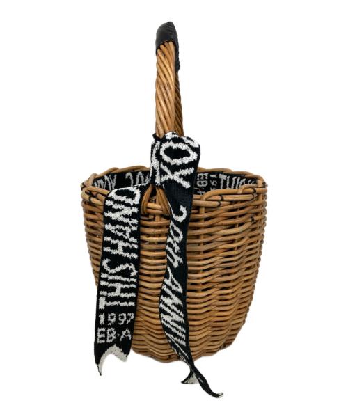 ebagos（エバゴス）ebagos (エバゴス) カゴバッグ/空飛ぶカゴ ブラウン×ブラックの古着・服飾アイテム