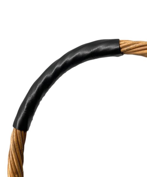 ebagos（エバゴス）ebagos (エバゴス) カゴバッグ/空飛ぶカゴ ブラウン×ブラックの古着・服飾アイテム