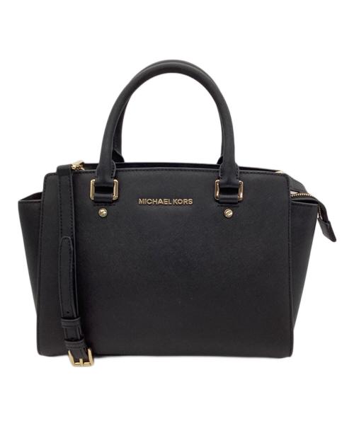 MICHAEL KORS（マイケル・コース）MICHAEL KORS (マイケル・コース) 2WAYショルダーバッグ ブラックの古着・服飾アイテム