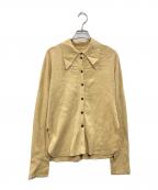 TODAYFULトゥデイフル）の古着「ハイゲージニットシャツ」｜イエロー