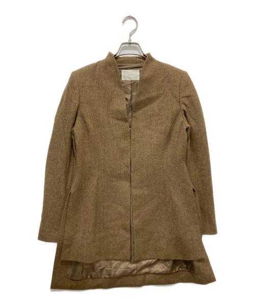 Louren（ローレン）Louren (ローレン) waist shape color nep tweedjacket ブラウン サイズ:FREEの古着・服飾アイテム