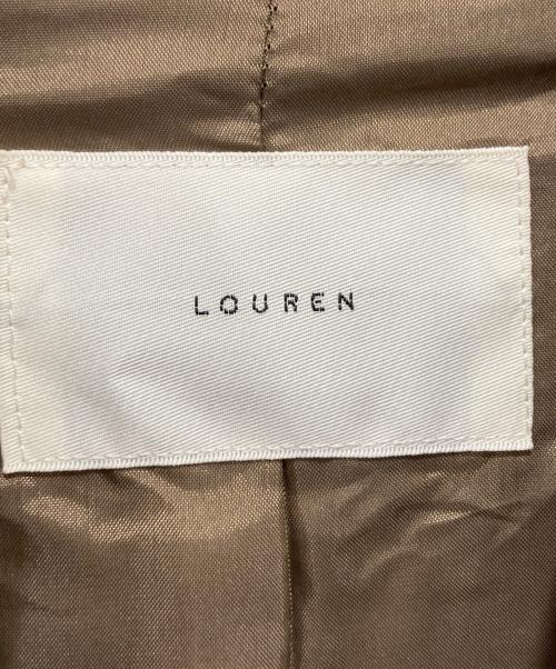 Louren（ローレン）Louren (ローレン) waist shape color nep tweedjacket ブラウン サイズ:FREEの古着・服飾アイテム