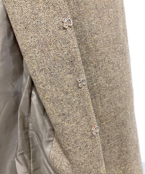 Louren（ローレン）Louren (ローレン) waist shape color nep tweedjacket ブラウン サイズ:FREEの古着・服飾アイテム