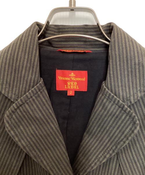 Vivienne Westwood RED LABEL（ヴィヴィアンウエストウッドレッドレーベル）Vivienne Westwood RED LABEL (ヴィヴィアンウエストウッドレッドレーベル) ヘリンボーンジャケット グレー サイズ:2の古着・服飾アイテム