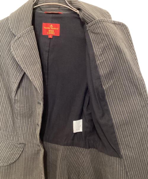 Vivienne Westwood RED LABEL（ヴィヴィアンウエストウッドレッドレーベル）Vivienne Westwood RED LABEL (ヴィヴィアンウエストウッドレッドレーベル) ヘリンボーンジャケット グレー サイズ:2の古着・服飾アイテム