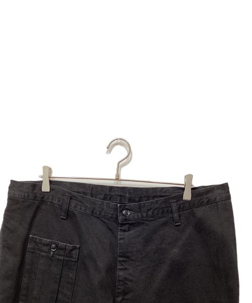 BLACK Scandal Yohji Yamamoto（ブラックスキャンダルヨウジヤマモト）BLACK Scandal Yohji Yamamoto (ブラックスキャンダルヨウジヤマモト) ノータックワークデニム ブラック サイズ:3の古着・服飾アイテム