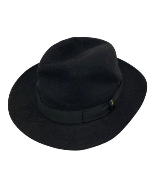 BORSALINO（ボルサリーノ）BORSALINO (ボルサリーノ) ALESSANDRIA フェルトハット ブラックの古着・服飾アイテム