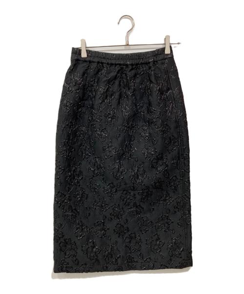 NOISE MAKER（ノイズメーカー）NOISE MAKER (ノイズメーカー) 2way花柄ジャガードスカート ブラック サイズ:38の古着・服飾アイテム