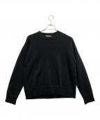 JULYNINEジュライナイン）の古着「クルーネック セーター」｜ブラック
