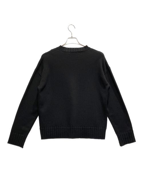 JULYNINE（ジュライナイン）JULYNINE (ジュライナイン) クルーネック セーター ブラック サイズ:FREEの古着・服飾アイテム