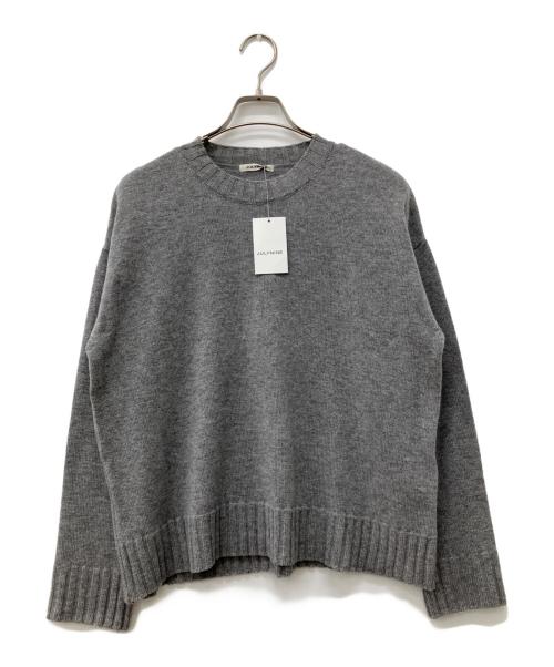 JULYNINE（ジュライナイン）JULYNINE (ジュライナイン) クルーネック セーター グレー サイズ:Ｆの古着・服飾アイテム