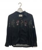 WACKO MARIAワコマリア）の古着「オープンカラーシャツ」｜ブラック