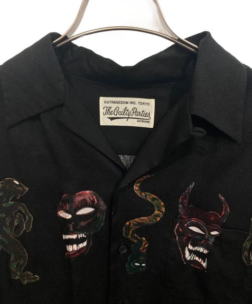 WACKO MARIA（ワコマリア）WACKO MARIA (ワコマリア) オープンカラーシャツ ブラック サイズ:Sの古着・服飾アイテム