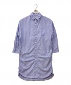 REMI RELIEFレミレリーフ）の古着「ストライプシャツワンピース」｜ブルー