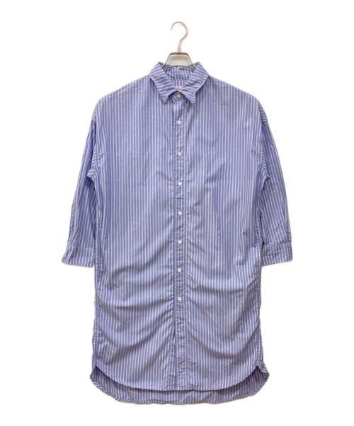 REMI RELIEF（レミレリーフ）REMI RELIEF (レミレリーフ) ストライプシャツワンピース ブルー サイズ:Freeの古着・服飾アイテム
