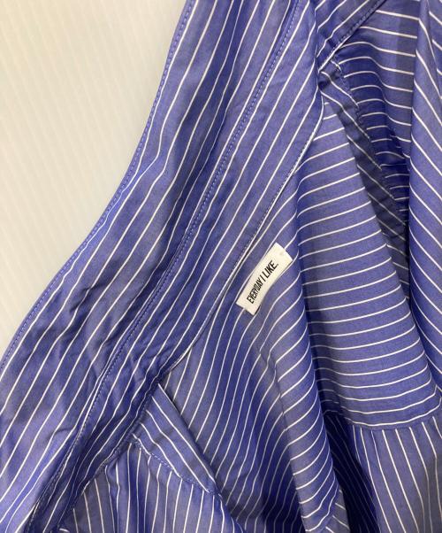 EVERYDAY I LIKE.（エヴリデイ アイ ライク）EVERYDAY I LIKE. (エヴリデイ アイ ライク) BASIC WASH SHIRT ブルー サイズ:Freeの古着・服飾アイテム
