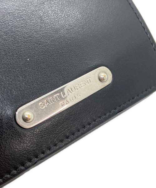 Saint Laurent Paris（サンローランパリ）Saint Laurent Paris (サンローランパリ) 3つ折り財布 ブラックの古着・服飾アイテム