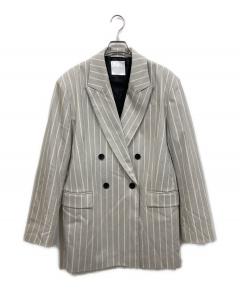中古・古着通販】Eaphi (エフィ) CURVE CUT LINE JACKET ブラック