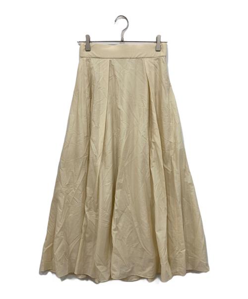 HAVEL studio（ハーヴェル スタジオ）HAVEL studio (ハーヴェル スタジオ) N/C BACK FLARE スカート ベージュ サイズ:36の古着・服飾アイテム