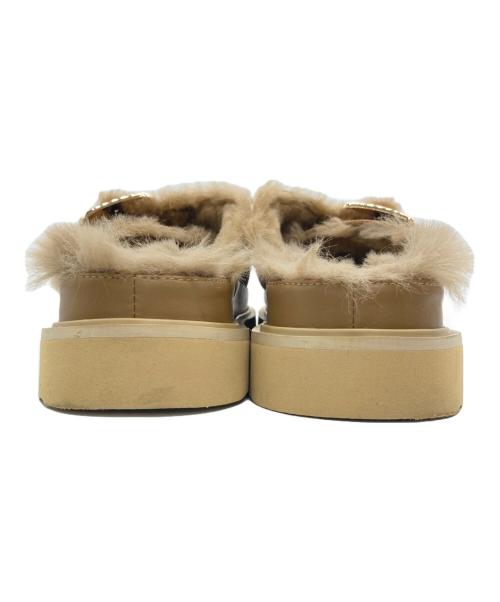 MOHI（モヒ）MOHI (モヒ) ビッグバックルサンダル ブラウン サイズ:37の古着・服飾アイテム