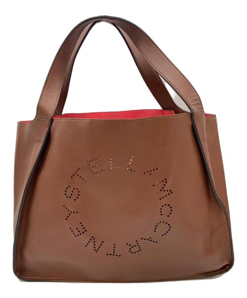 STELLA McCARTNEY（ステラマッカートニー）STELLA McCARTNEY (ステラマッカートニー) パンチングロゴトートバッグ ブラウンの古着・服飾アイテム