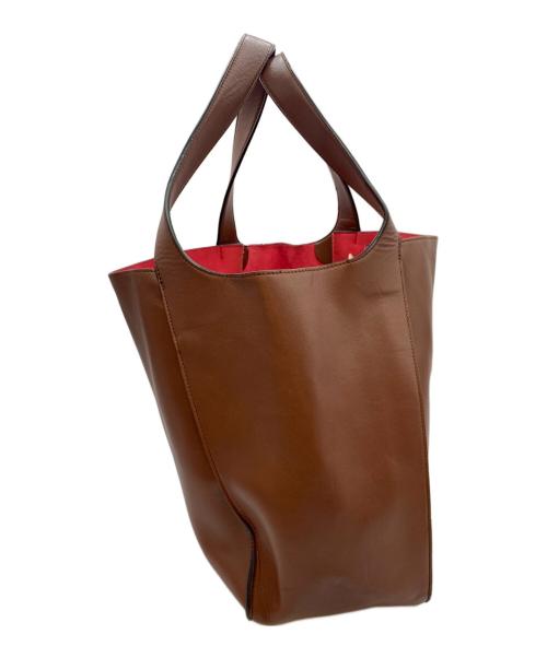 STELLA McCARTNEY（ステラマッカートニー）STELLA McCARTNEY (ステラマッカートニー) パンチングロゴトートバッグ ブラウンの古着・服飾アイテム