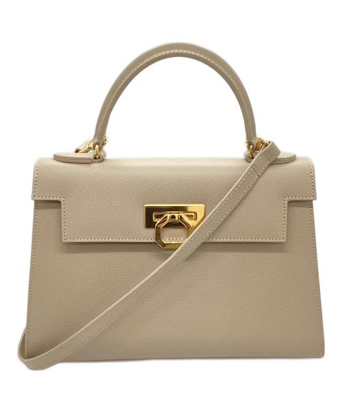 CARBOTTI（カルボッティ）CARBOTTI (カルボッティ) ELENA 243 ハンドバッグ 2way 2WAYハンドバッグ ベージュの古着・服飾アイテム