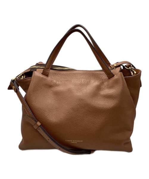 GIANNI CHIARINI（ジャンニ キアリーニ）GIANNI CHIARINI (ジャンニ キアリーニ) 2WAYバッグ ブラウンの古着・服飾アイテム