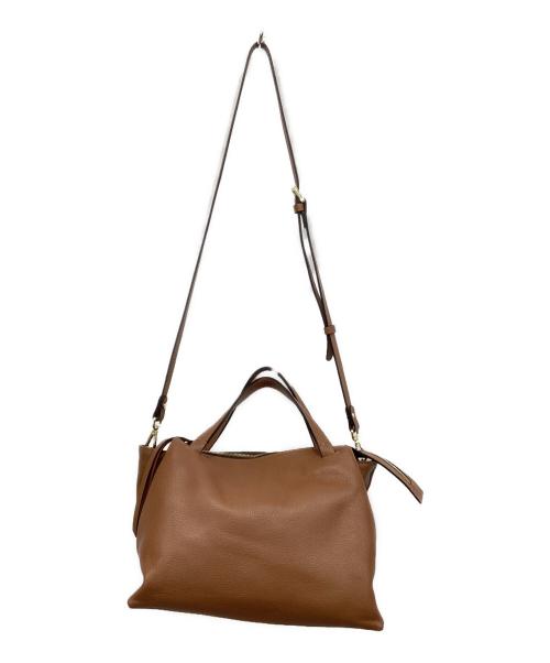GIANNI CHIARINI（ジャンニ キアリーニ）GIANNI CHIARINI (ジャンニ キアリーニ) 2WAYバッグ ブラウンの古着・服飾アイテム