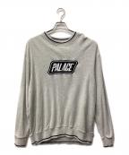 PALACEパレス）の古着「Das Palace Waffle Crew」｜グレー