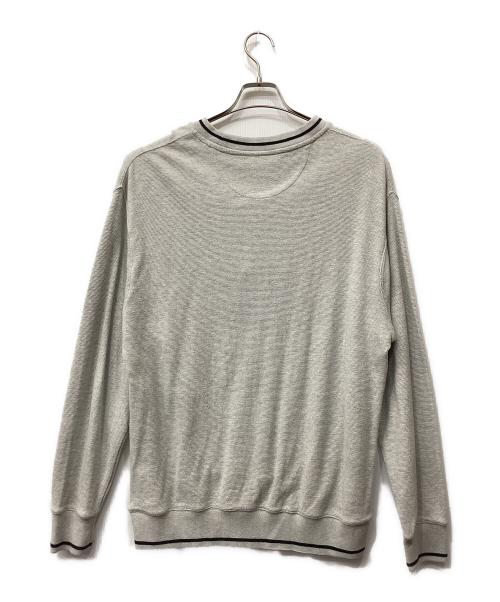 PALACE（パレス）PALACE (パレス) Das Palace Waffle Crew グレー サイズ:Mの古着・服飾アイテム