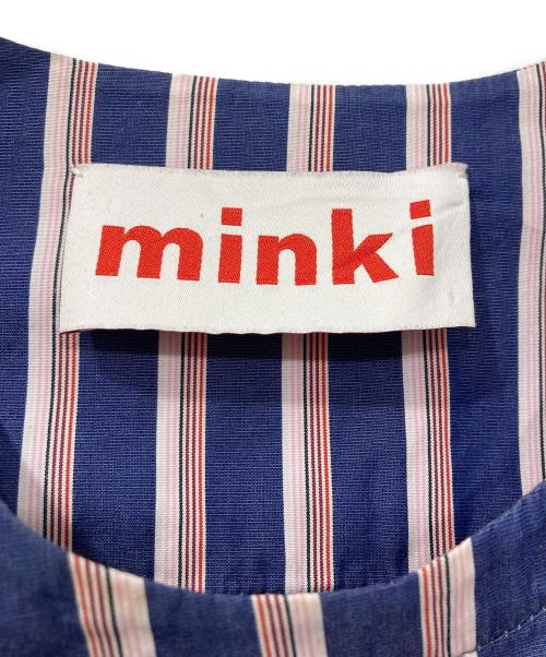 minki（レイ ビームス）minki (レイ ビームス) ストライプワンピース ネイビー サイズ:Sの古着・服飾アイテム