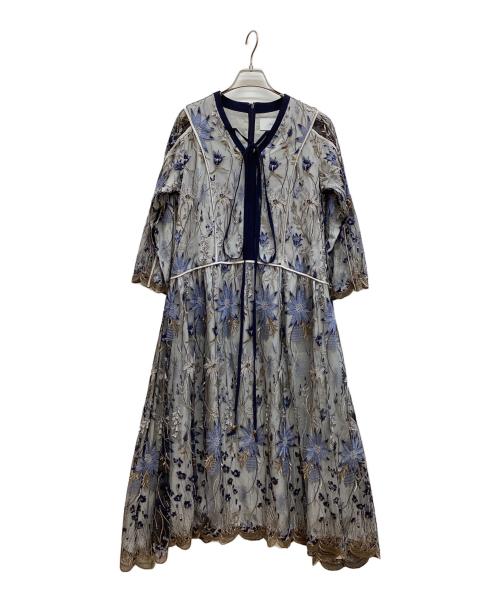 MURRAL（ミューラル）MURRAL (ミューラル) Everlasting embroidery lace dress ネイビー サイズ:1の古着・服飾アイテム