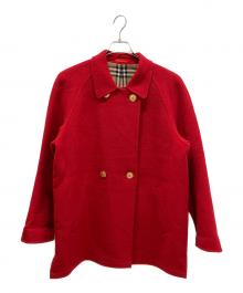 Burberry's（バーバリー）の古着「カシミヤ混ウールコート」｜レッド
