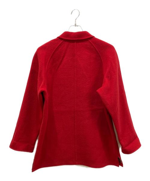 Burberry's（バーバリー）Burberry's (バーバリーズ) カシミヤ混ウールコート レッド サイズ:9の古着・服飾アイテム