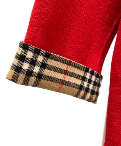 Burberry's（バーバリー）Burberry's (バーバリーズ) カシミヤ混ウールコート レッド サイズ:9の古着・服飾アイテム