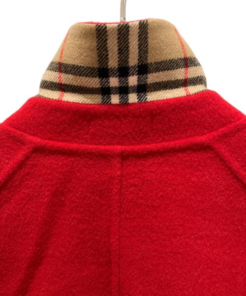 Burberry's（バーバリー）Burberry's (バーバリーズ) カシミヤ混ウールコート レッド サイズ:9の古着・服飾アイテム