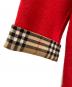中古・古着 Burberry's (バーバリーズ) カシミヤ混ウールコート レッド サイズ:9：29000円