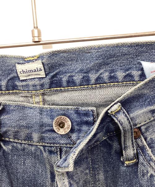 chimala（チマラ）chimala (チマラ) 13.5oz Selvedge Denim Used Ankle Cut Jeans ブルー サイズ:26の古着・服飾アイテム