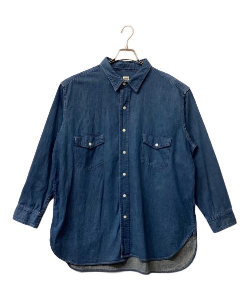 chimala（チマラ）chimala (チマラ) DENIM WESTERN SHIRT(デニム ウエスタン シャツ) ブルー サイズ:XXLの古着・服飾アイテム