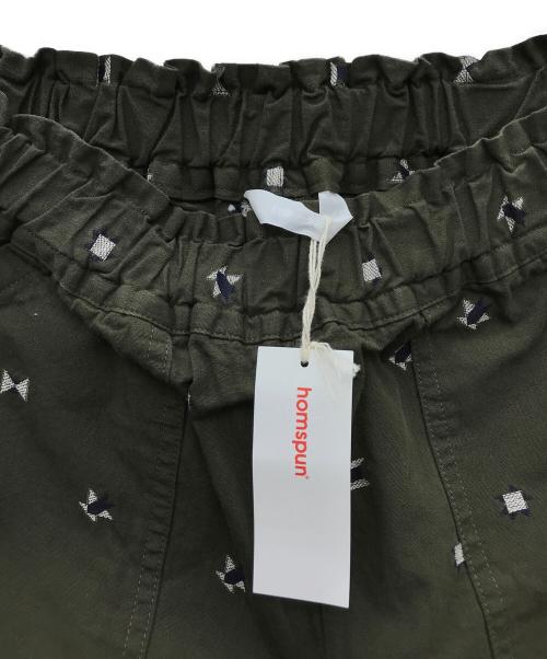 homspun（ホームスパン）homspun (ホームスパン) カットジャガードパンツ カーキ サイズ:Mの古着・服飾アイテム