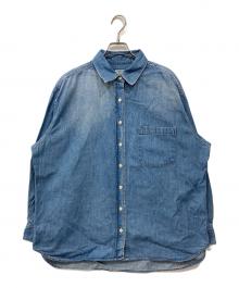 CLOTH&CROSS（クロスアンドクロス）の古着「デニムオーバーシャツ」｜ブルー