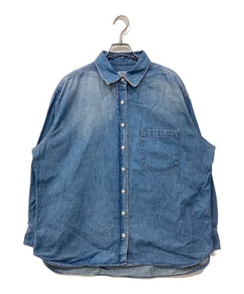 CLOTH&CROSS（クロスアンドクロス）CLOTH&CROSS (クロスアンドクロス) デニムオーバーシャツ ブルー サイズ:Freeの古着・服飾アイテム