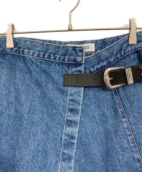 TOGA TOO（トーガ・トゥ）TOGA TOO (トーガ・トゥ) デニムラップスカート ブルー サイズ:SIZE Sの古着・服飾アイテム
