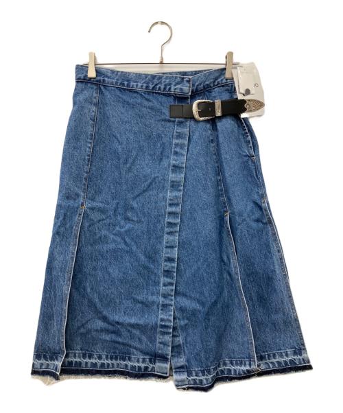 TOGA TOO（トーガ・トゥ）TOGA TOO (トーガ・トゥ) デニムラップスカート ブルー サイズ:XSの古着・服飾アイテム
