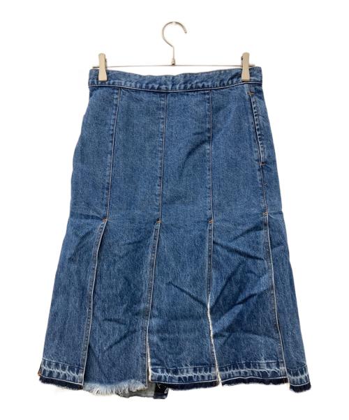 TOGA TOO（トーガ・トゥ）TOGA TOO (トーガ・トゥ) デニムラップスカート ブルー サイズ:XSの古着・服飾アイテム