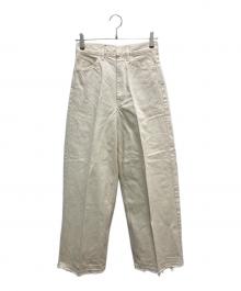 TOGA TOO（トーガ・トゥ）の古着「Wide denim pants」｜アイボリー