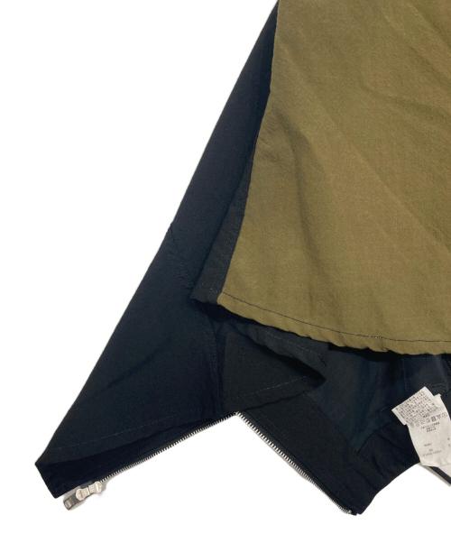 beautiful people（ビューティフルピープル）beautiful people (ビューティフルピープル) double-end tropical wool flare skirt オリーブ×ブラック サイズ:36の古着・服飾アイテム